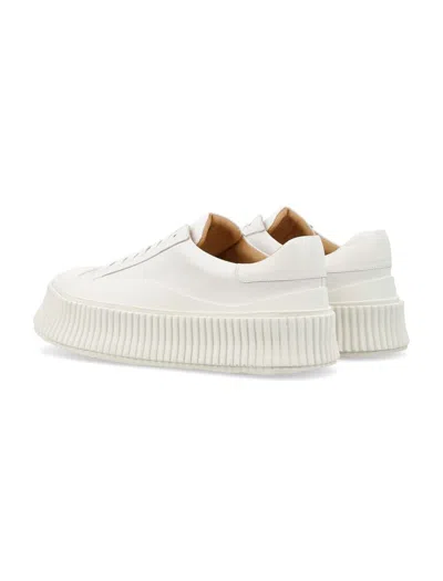 Jil Sander Vulcanized Sole Sneakers In White