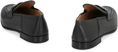 Ferragamo Mocassini Ottone In Black