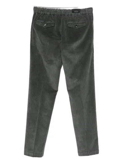 Michael Coal Pleated Corduroy Trousers In Multi