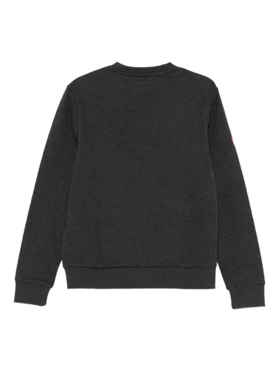 Superdry Logo-print Crew-neck Sweatshirt In Black