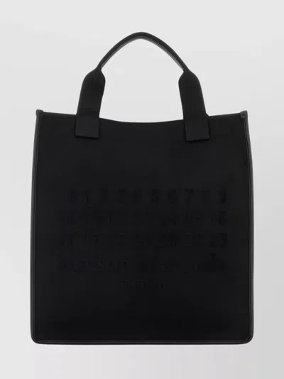 Maison Margiela Rectangular Shopping Bag Top Handles In Black