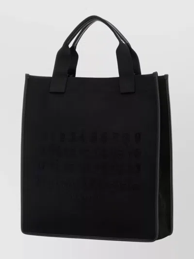 Maison Margiela Rectangular Shopping Bag Top Handles In Black