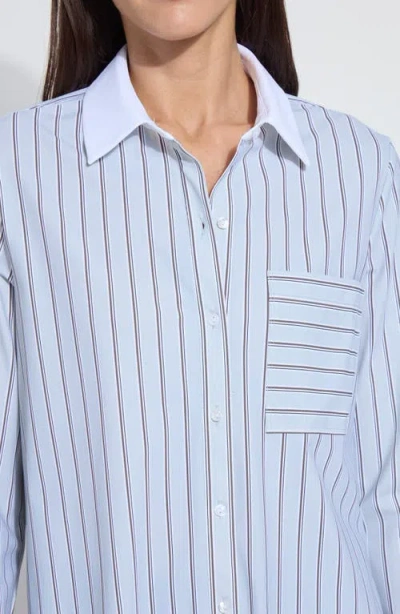 Lyssé Lysse Stripe Button-up Shirt In Multi