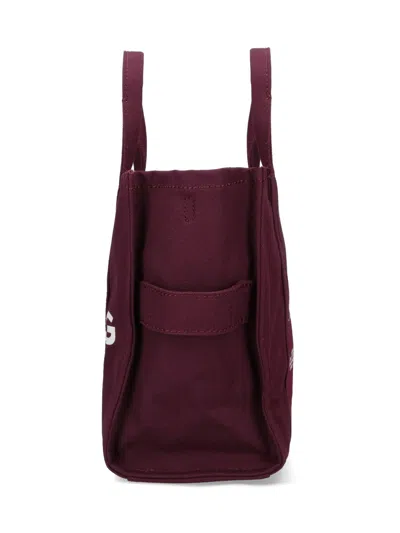 Marc Jacobs The Medium Tote Shopper Bag In Burgundy