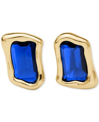 Kate Spade New York Molten Glass Statement Stud Earrings In Blue