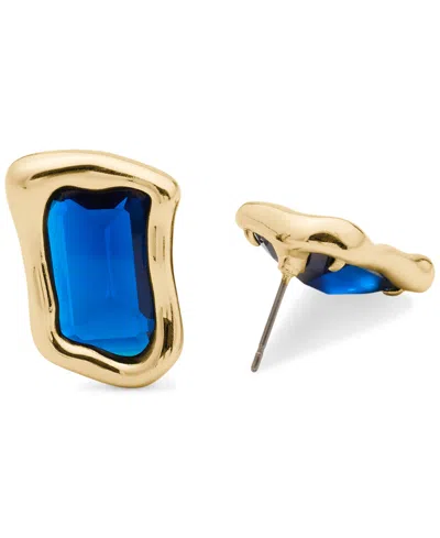 Kate Spade New York Molten Glass Statement Stud Earrings In Blue