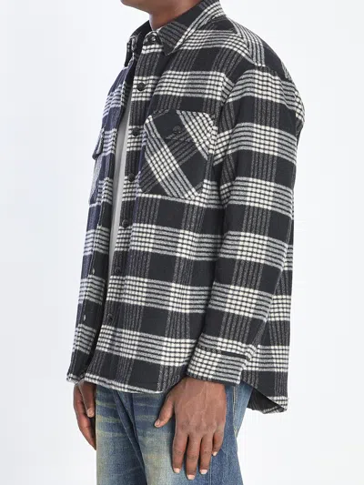 Celine Men Quilted Overshirt In Multi