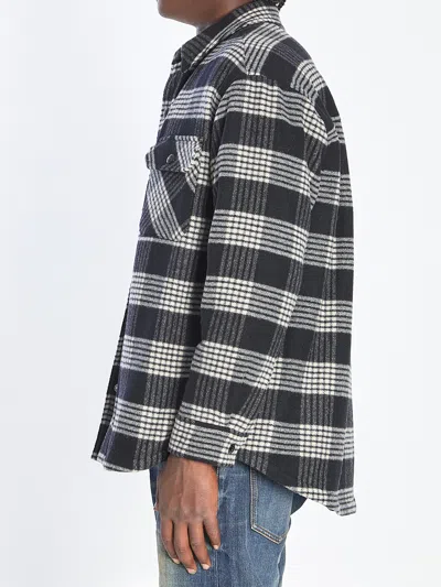 Celine Men Quilted Overshirt In Multi