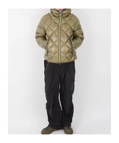 And Wander Quilted Down Jacket In Green