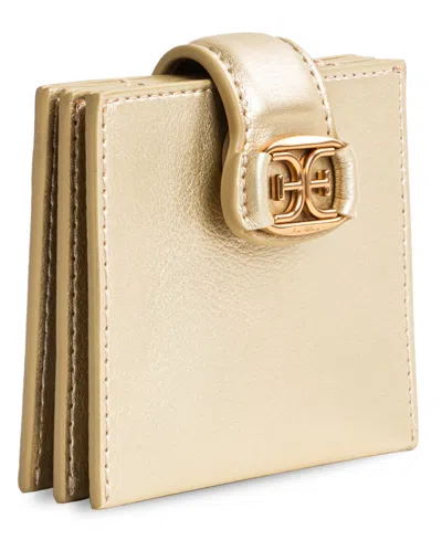 Sam Edelman Holiday Accordian Wallet In Gold