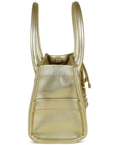 Sam Edelman Holiday Bottom Embossed Small Satchel Bag In Gold