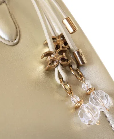 Sam Edelman Holiday Bottom Embossed Small Satchel Bag In Gold