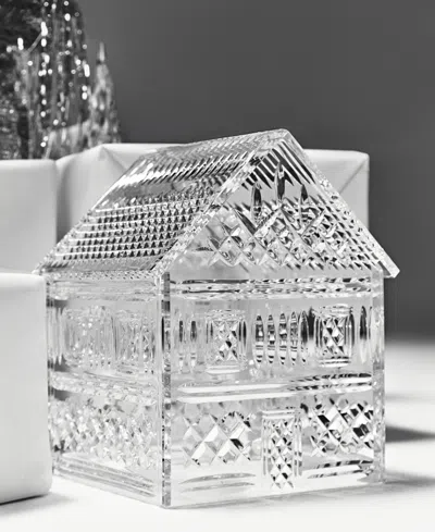 Waterford Gingerbread House Decor Figurine In Transparent