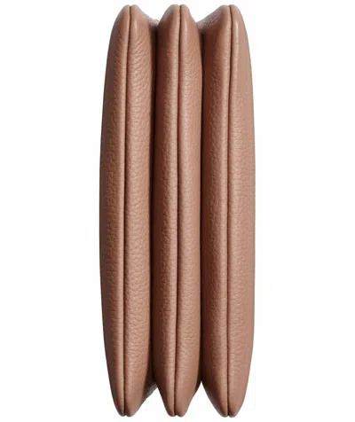 Donna Karan Glenwood Leather Shoulder With Tassel Detail In Brown