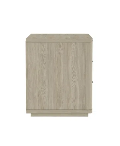 Manhattan Comfort Evelyn 32" 3-drawer Nightstand In Gray