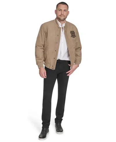 Tommy Hilfiger Men's Bomber With Patches Jacket In Brown