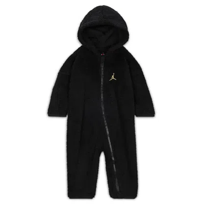 Jordan Mountainside Baby (12-24m) Bouclã© Coverall In Black