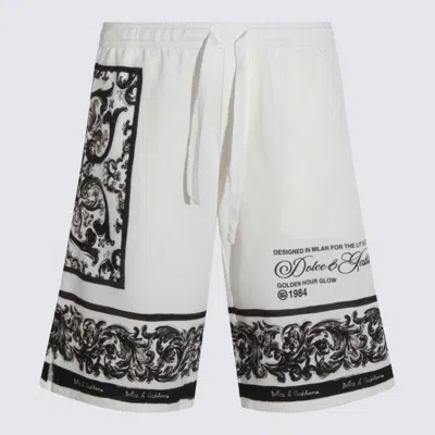 Dolce & Gabbana Majolica-print Double Piqué Bermuda Shorts In Multi