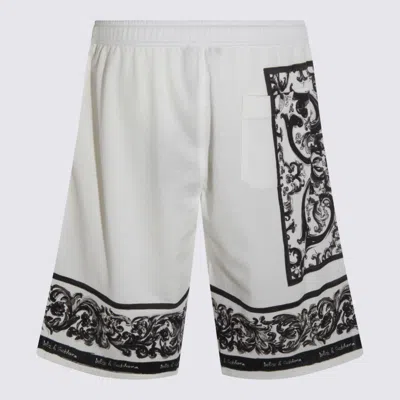 Dolce & Gabbana Majolica-print Double Piqué Bermuda Shorts In Multi