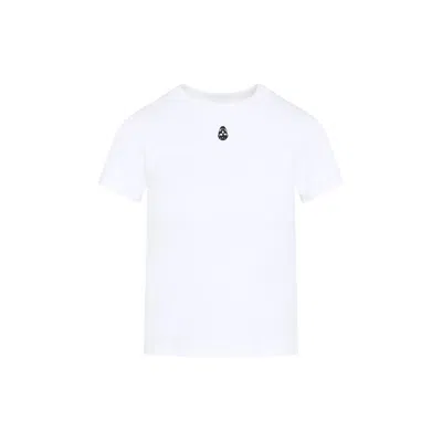 Alexander Mcqueen Skull Embroidery Slim Fit T-shirt In White