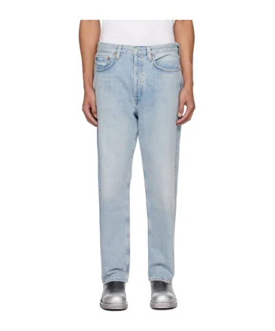 Agolde Five-pocket Denim Trousers In Blue