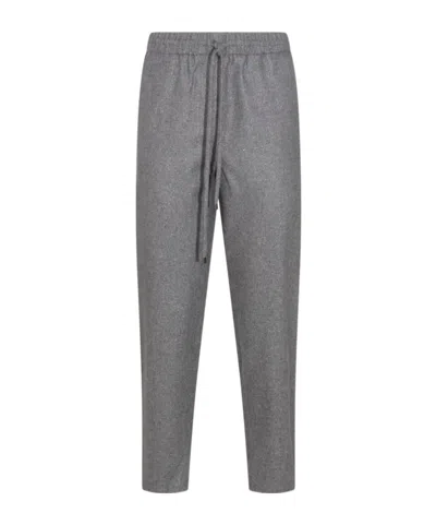 Antonelli Grey Wool Taralluccio Pants In Gray