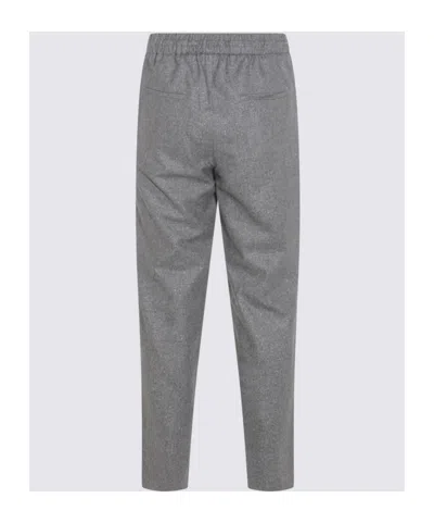 Antonelli Grey Wool Taralluccio Pants In Gray