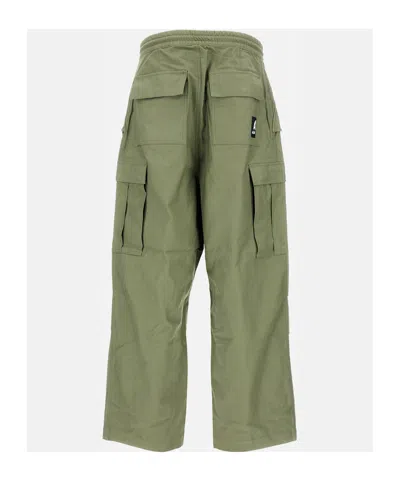 Junya Watanabe Cargo-style Pants With Adjustable Drawstring In Green