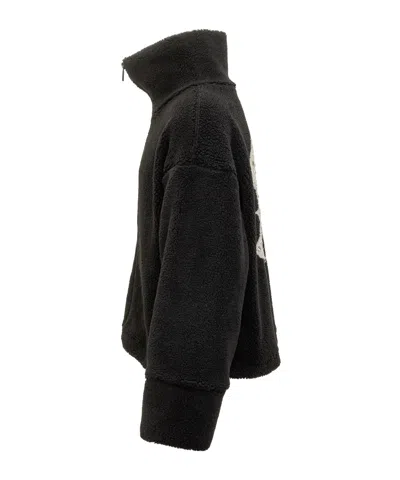 Barrow Fleece Zip-up Jacket In Black