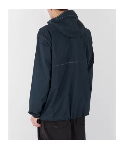 And Wander Pertex Windproof Jacket In Blue