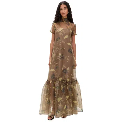 Staud Women's Calluna Floor Length Maxi Dress, Vintage Floral In Multi