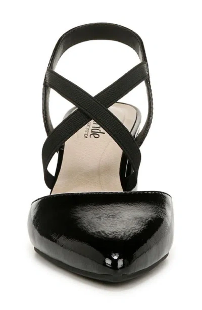 Lifestride April Slingback Pointed Toe Pump In Black