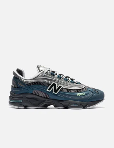 New Balance Lace-up Sneakers With Sole And Dynamic Design In Blue