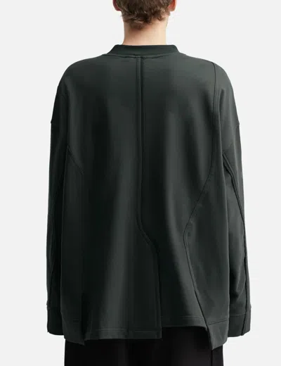 Songzio Asymmetric Cut Out Sweatshirt In Black