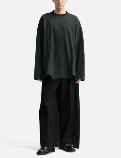 Songzio Asymmetric Cut Out Sweatshirt In Black