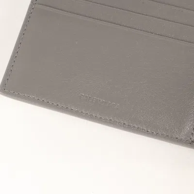 Pre-owned Balenciaga Gray Leather Wallet (bi-fold) ()