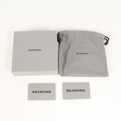 Pre-owned Balenciaga Gray Leather Wallet (bi-fold) ()