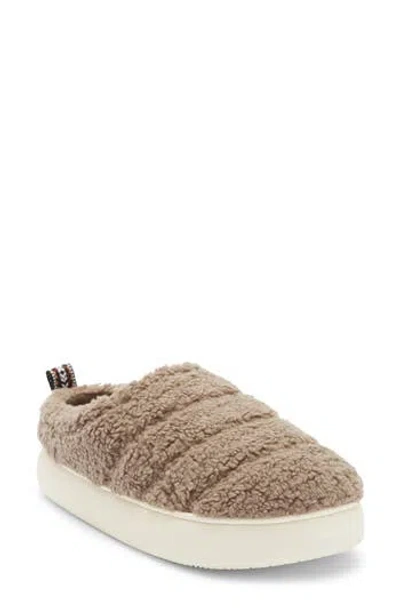 Abound Dion Faux Fur Quilted Clog Slipper In Brown