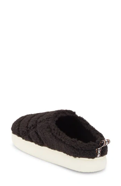 Abound Dion Faux Fur Quilted Clog Slipper In Black