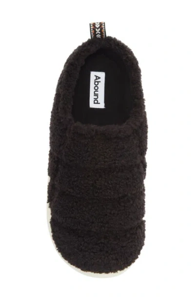 Abound Dion Faux Fur Quilted Clog Slipper In Black