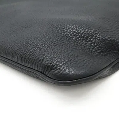 Pre-owned Bally Black Dark Brown Red Color Leather Shoulder Bag ()