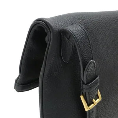 Pre-owned Bally Black Dark Brown Red Color Leather Shoulder Bag ()