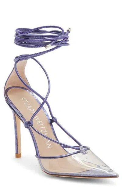 Stuart Weitzman Stuart Ankle Wrap Pump In Multi
