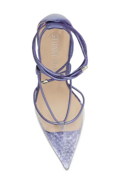 Stuart Weitzman Stuart Ankle Wrap Pump In Multi