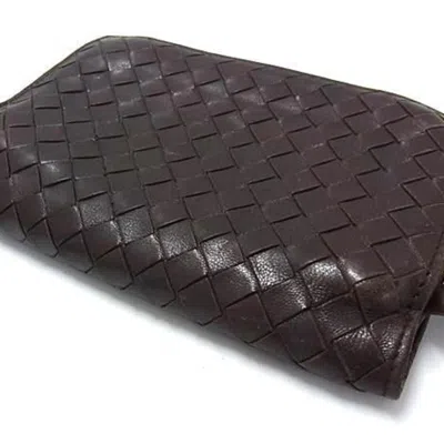 Pre-owned Bottega Veneta Brown Leather Wallet (bi-fold) ()