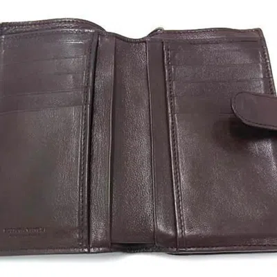 Pre-owned Bottega Veneta Brown Leather Wallet (bi-fold) ()