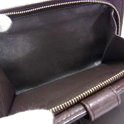 Pre-owned Bottega Veneta Brown Leather Wallet (bi-fold) ()