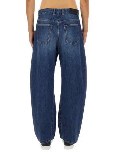 Givenchy Men Washed Out Denim Jeans In Blue