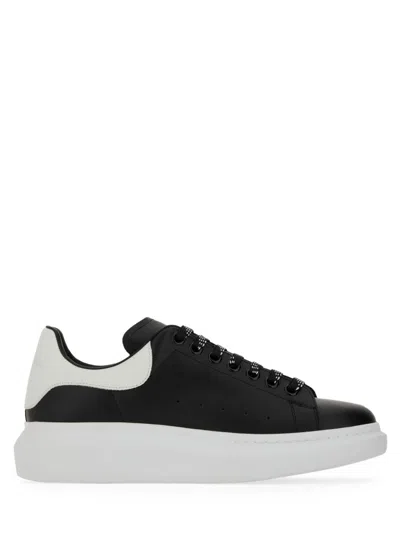 Alexander Mcqueen Larry Leather Sneakers With Logo Detail In Animal Print