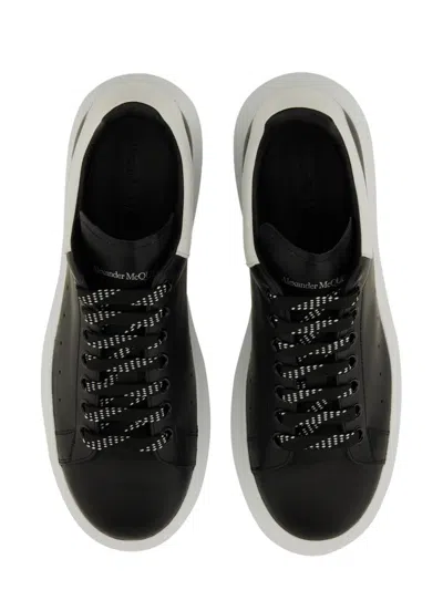 Alexander Mcqueen Larry Leather Sneakers With Logo Detail In Animal Print